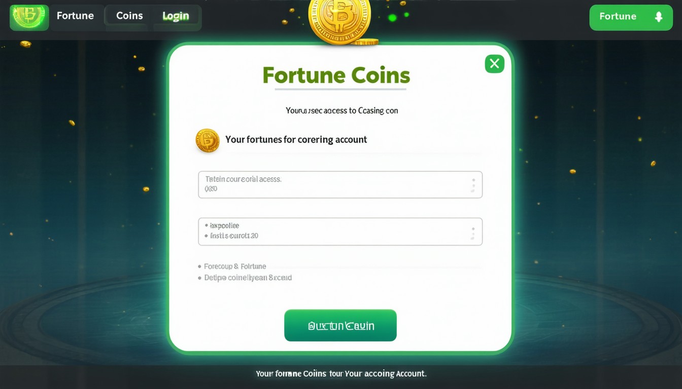 Fortune Coins Casino Login – Secure Access to Your Account